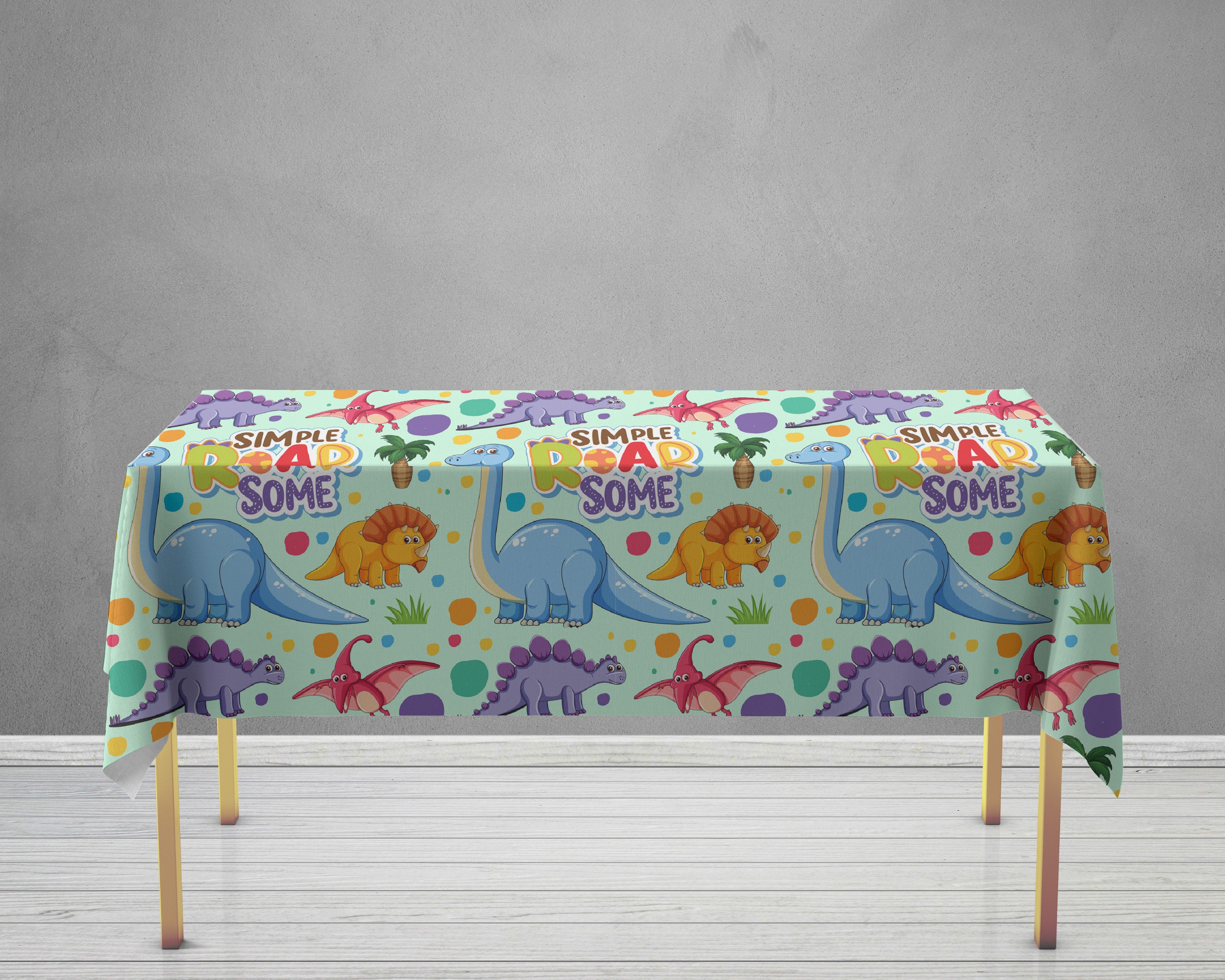 Dinosaur Theme Cake Tablecover