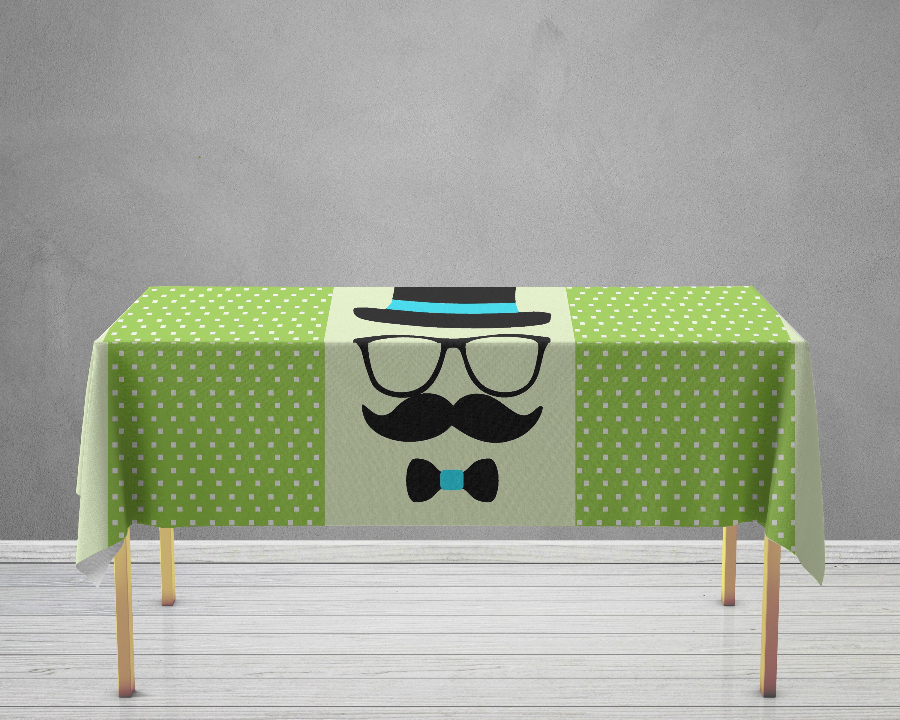 PSI Little Man Theme Cake Tablecover