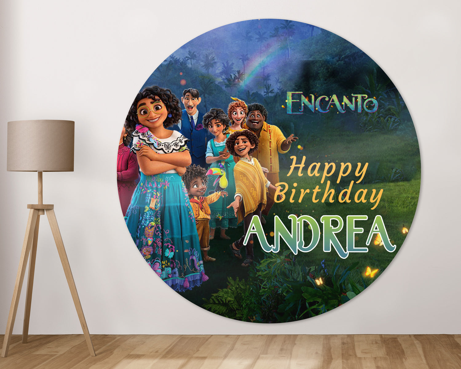 Encanto Theme Personalized Round  Backdrop - image 3 of 5 | Party Supplies India