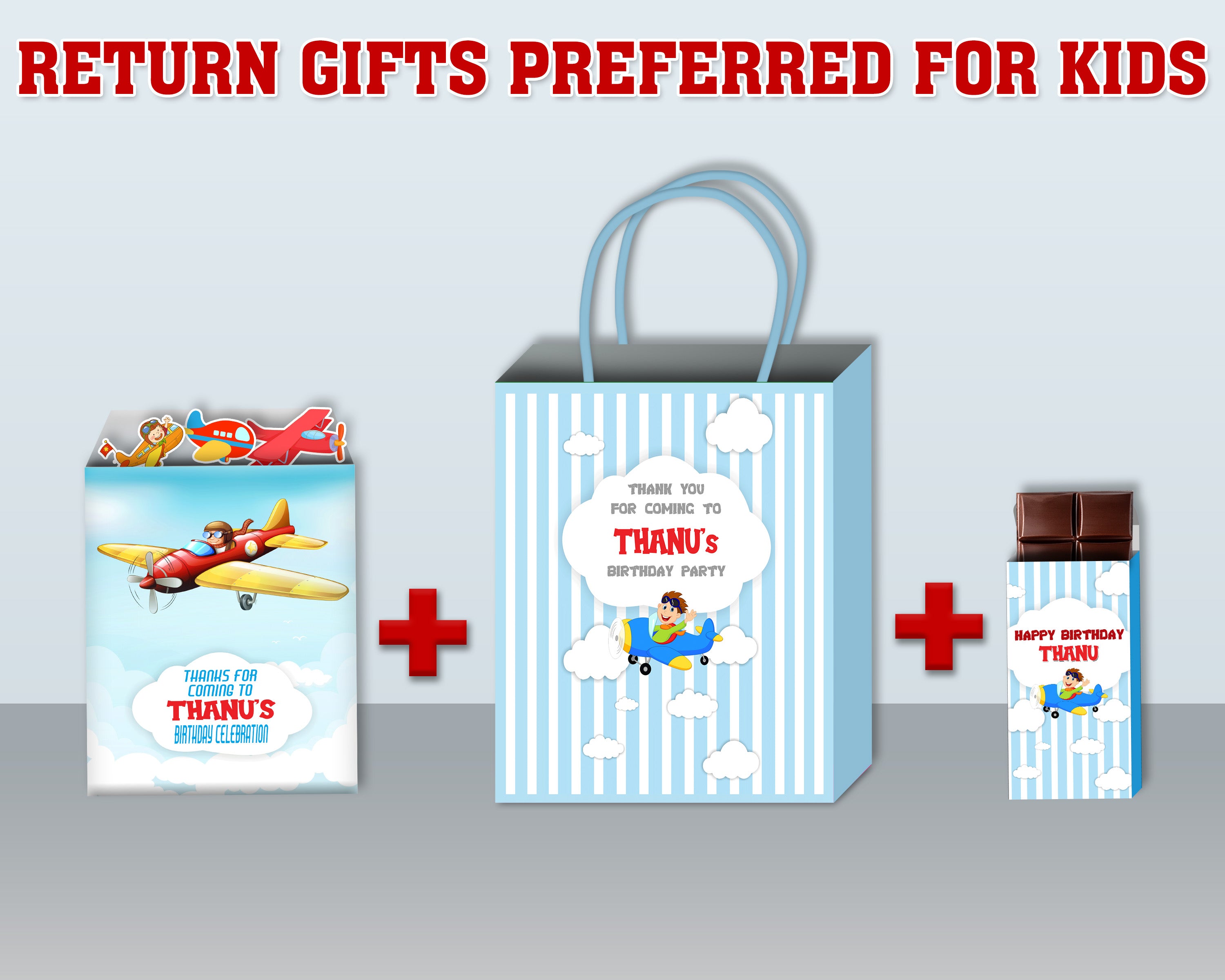 Aeroplane Theme Return Gift Combo