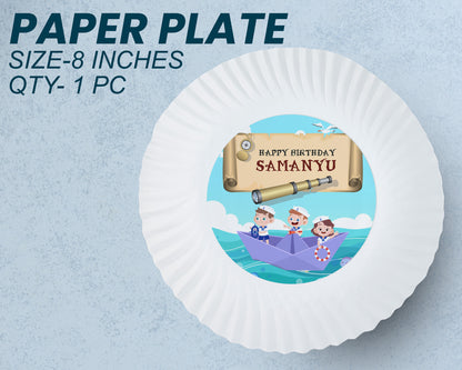 Sailor Theme Party Cups and Plates Combo