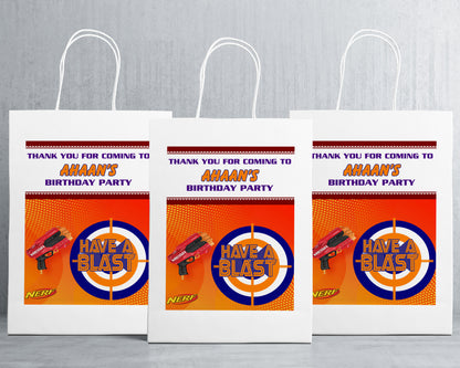 Nerf Theme Cutout Oversized Return Gift Bag