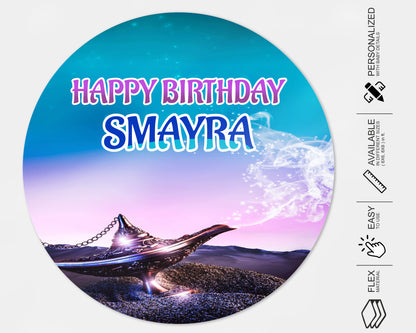 Aladdin Theme Round Backdrop