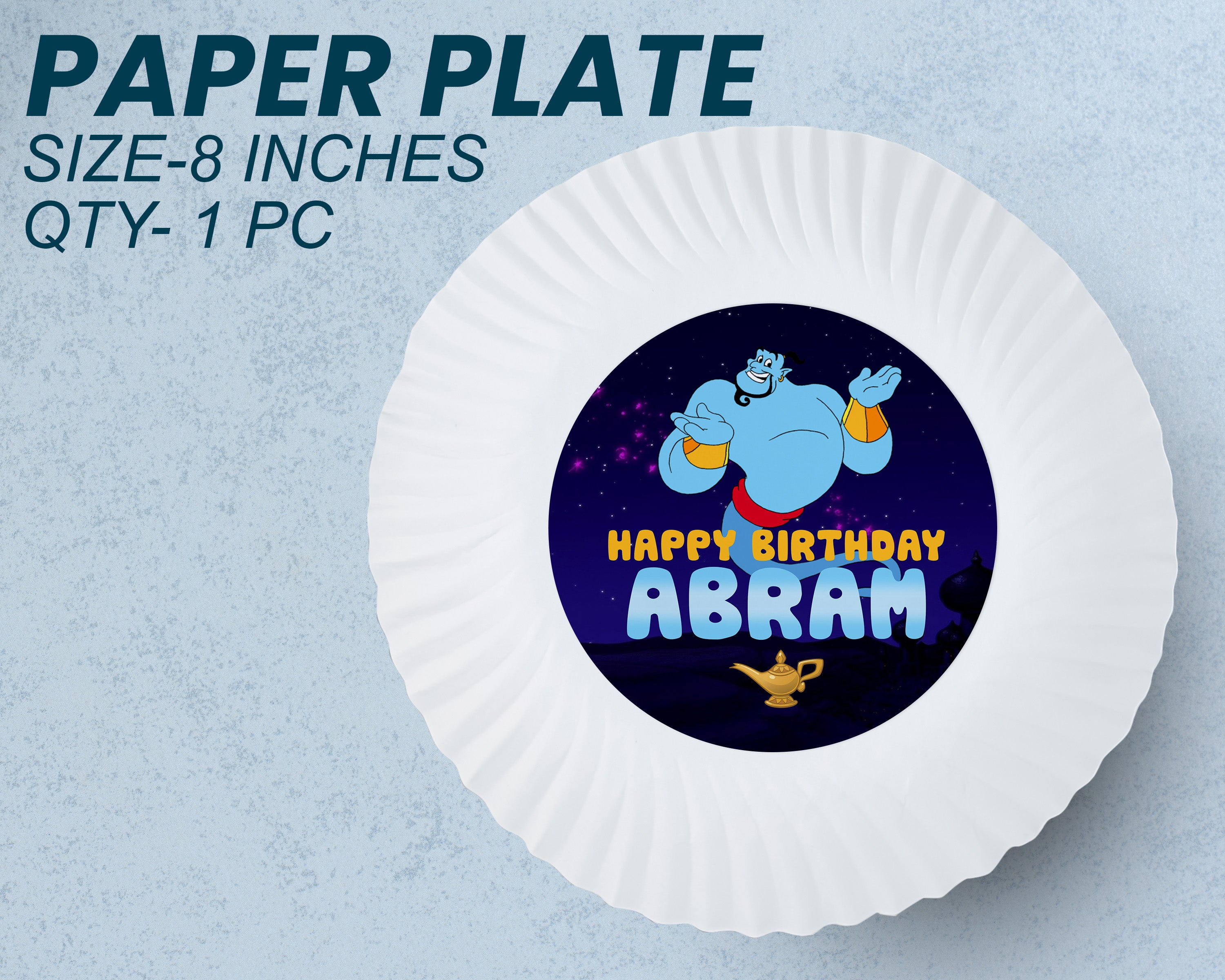 Aladdin Theme Party Cups and Plates Combo