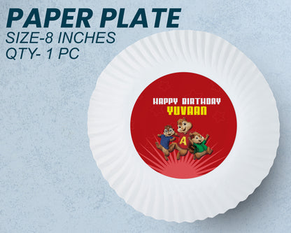 PSI Alvin and Chipmunks Theme Party Cups and Plates Combo
