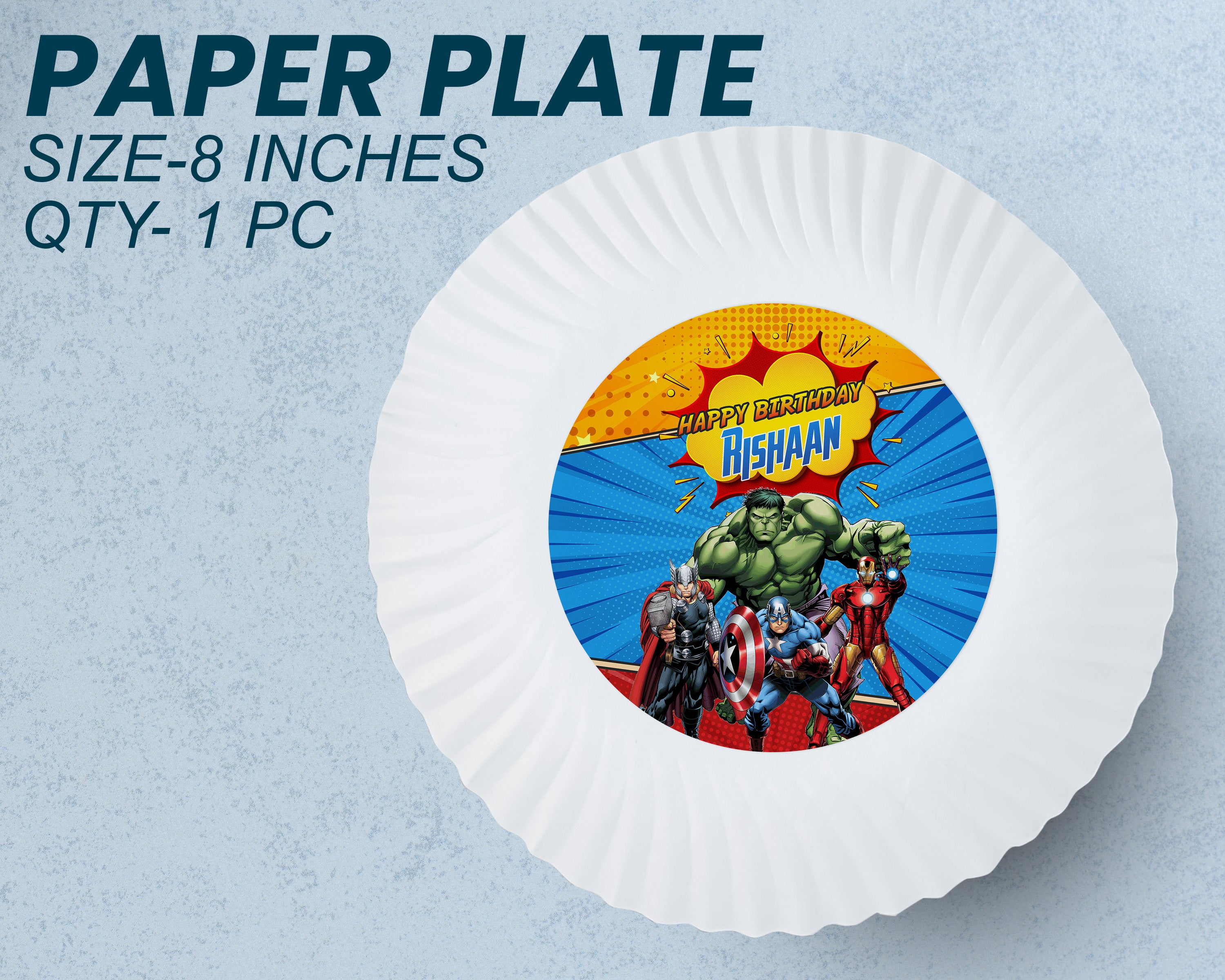 Avengers Theme Party Cups and Plates Combo
