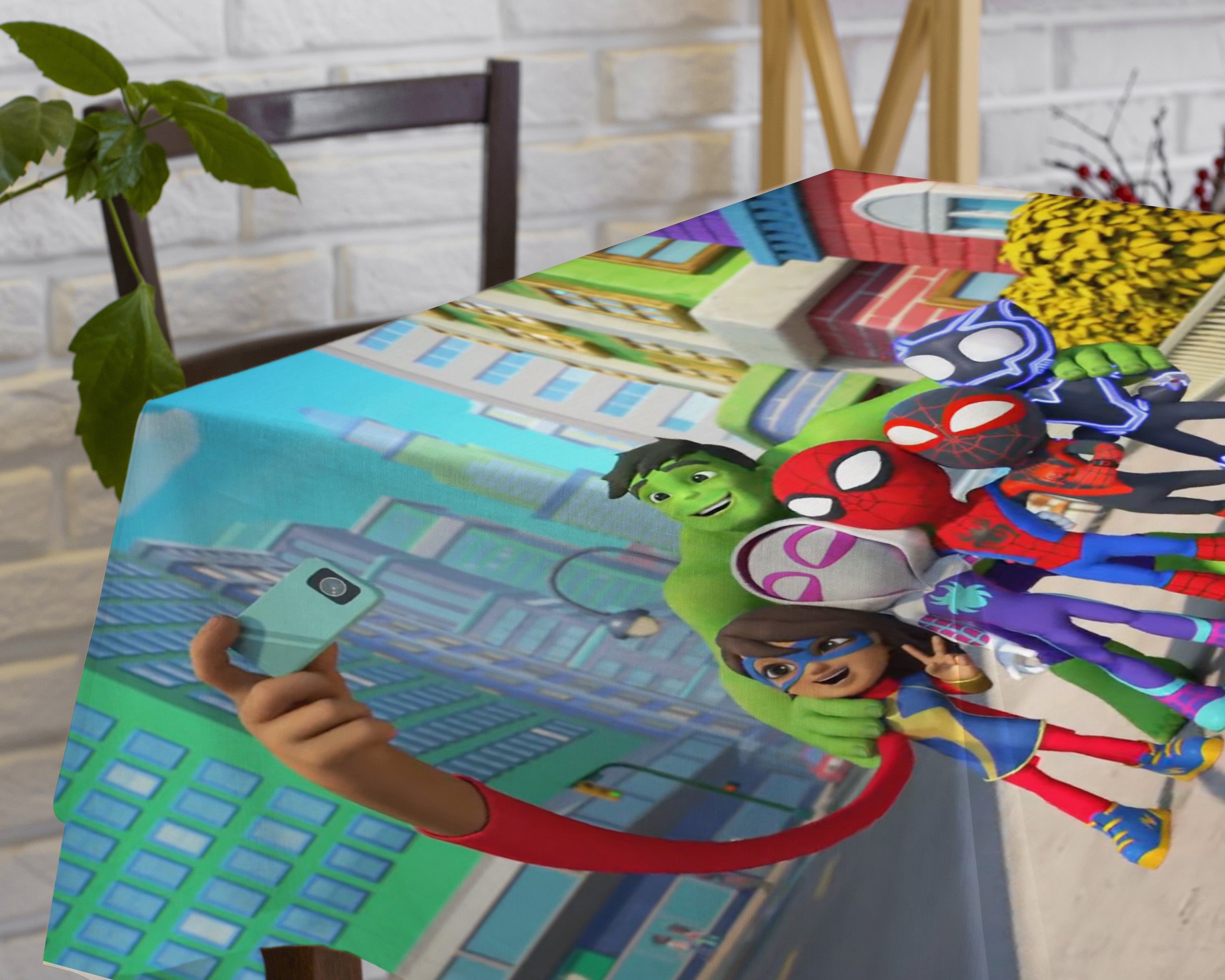 Spidey and his Friends Theme Cake Tablecover