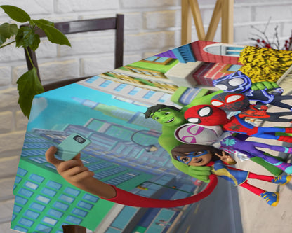 Spidey and his Friends Theme Cake Tablecover