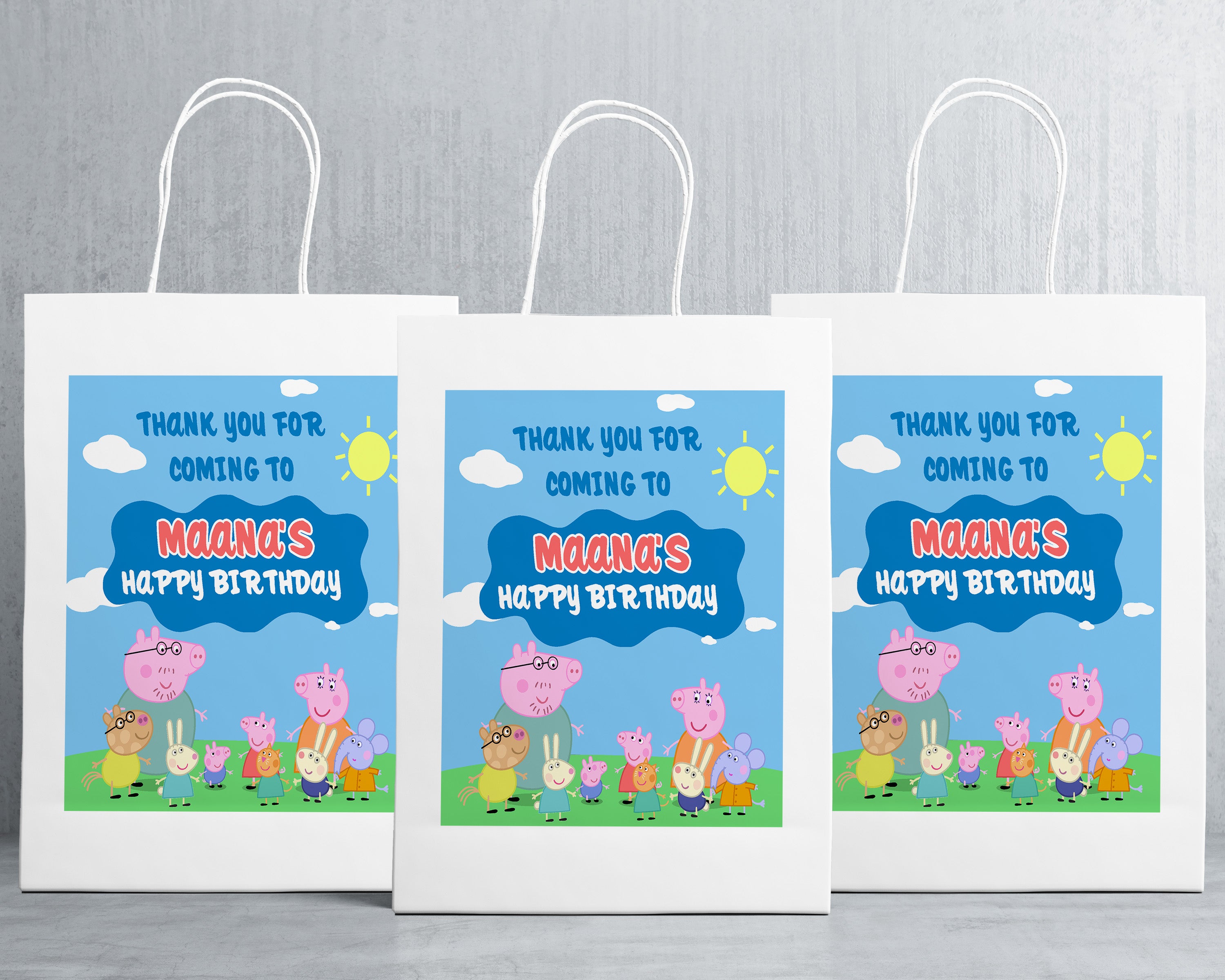 Peppa Pig Boy Theme Oversized Return Gift Bag