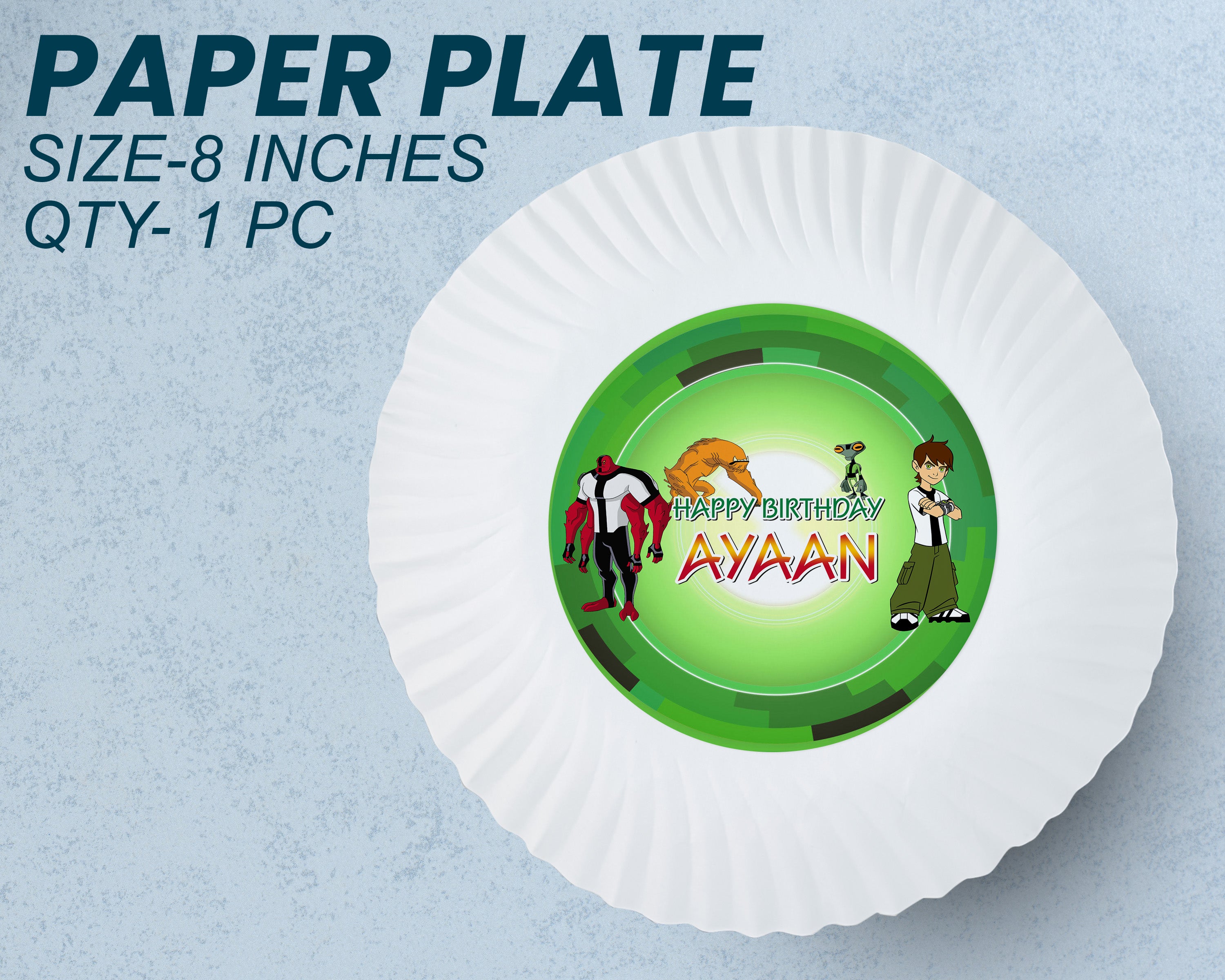 Ben 10 Theme Party Cups and Plates Combo