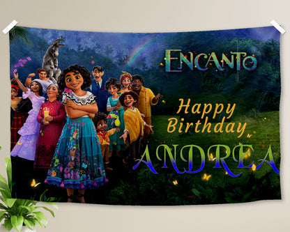 Encanto Theme Personalized  Backdrop