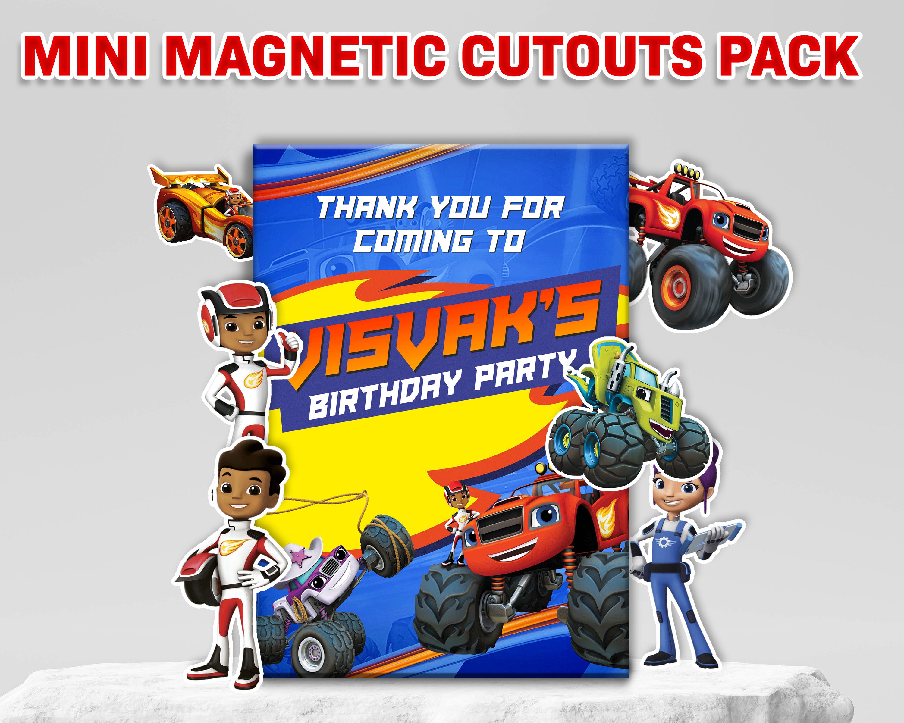 Blaze and the Monster theme Mini Magnetic Return Gift Pack