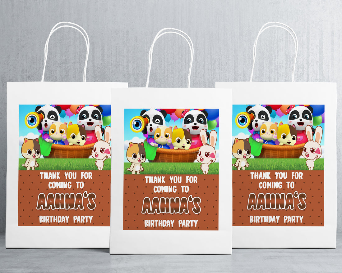 Baby Bus Theme Oversized Return Gift Bag