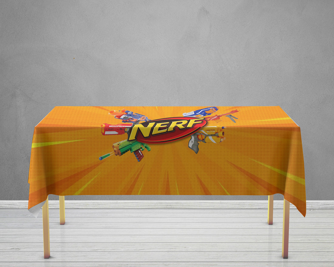 Nerf Theme Cake Tablecover