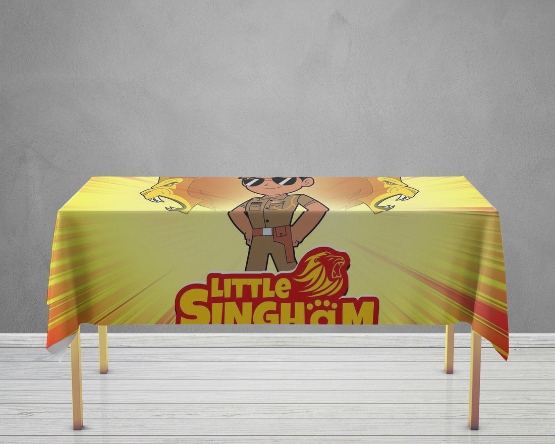Little Singham Theme Cake Tablecover