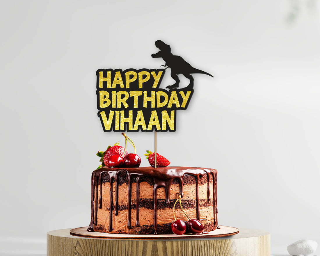 Dinosaur Theme Cake Topper