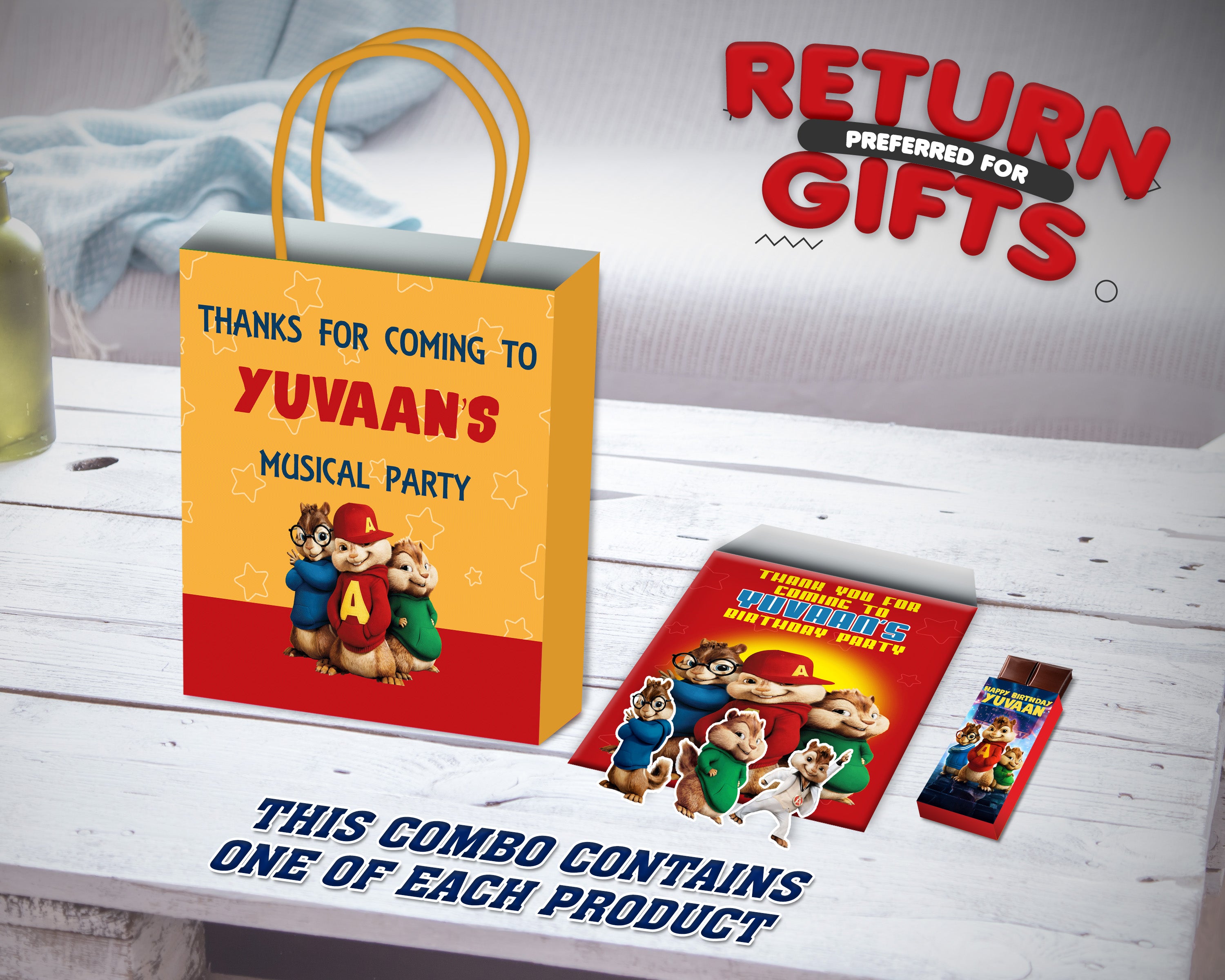 Alvin the Chipmunks Theme Return Gift Combo