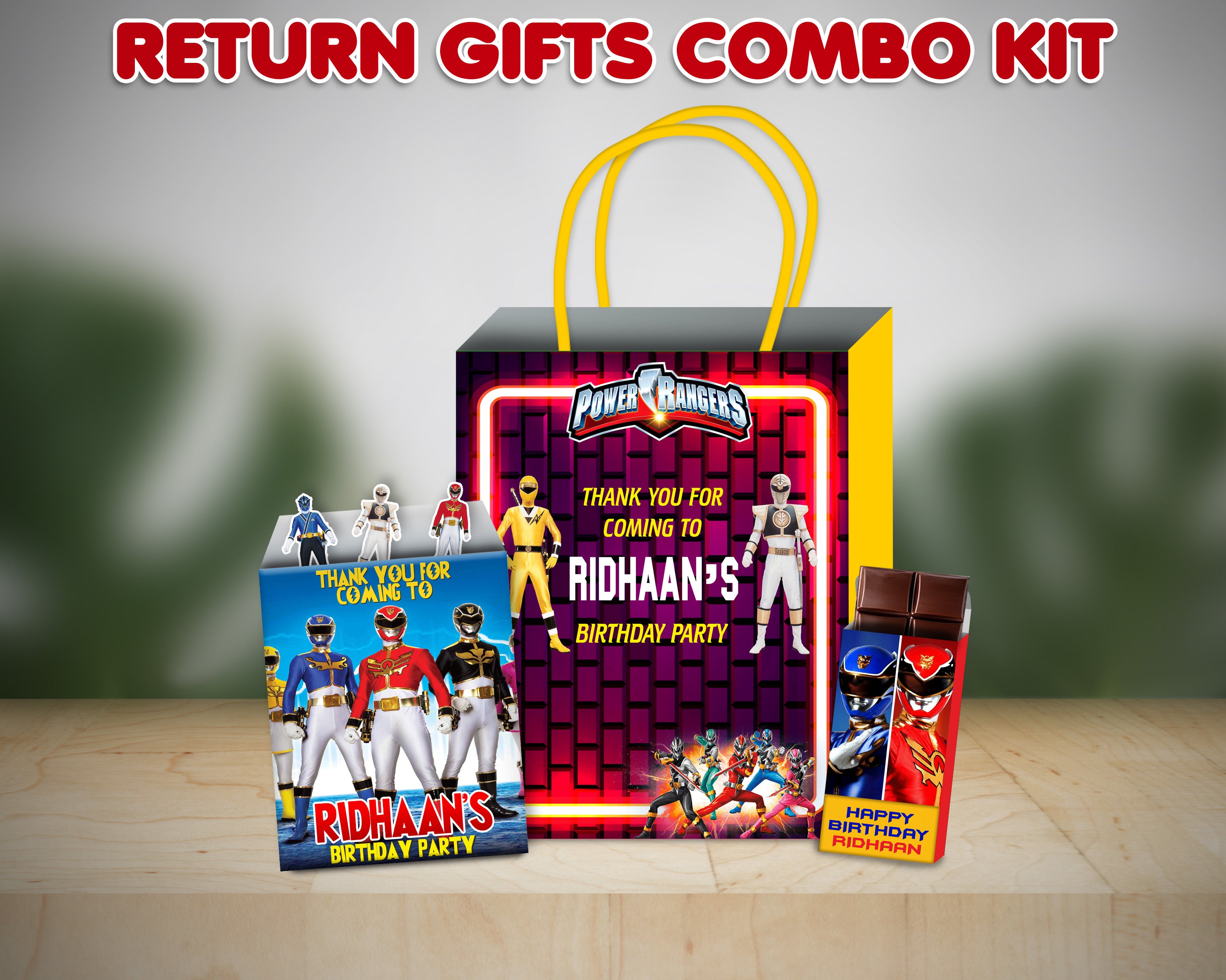 Power Rangers Theme Return Gift Combo | Theme Based Return GIft – Party ...