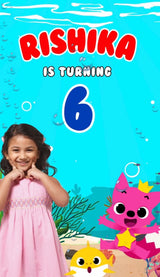 Shark Theme E-Video Invite - image 1 of 5 | Party Supplies India