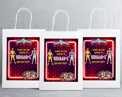Power Rangers Theme Oversized Return Gift Bags - image 1 of 5 | Party Supplies India