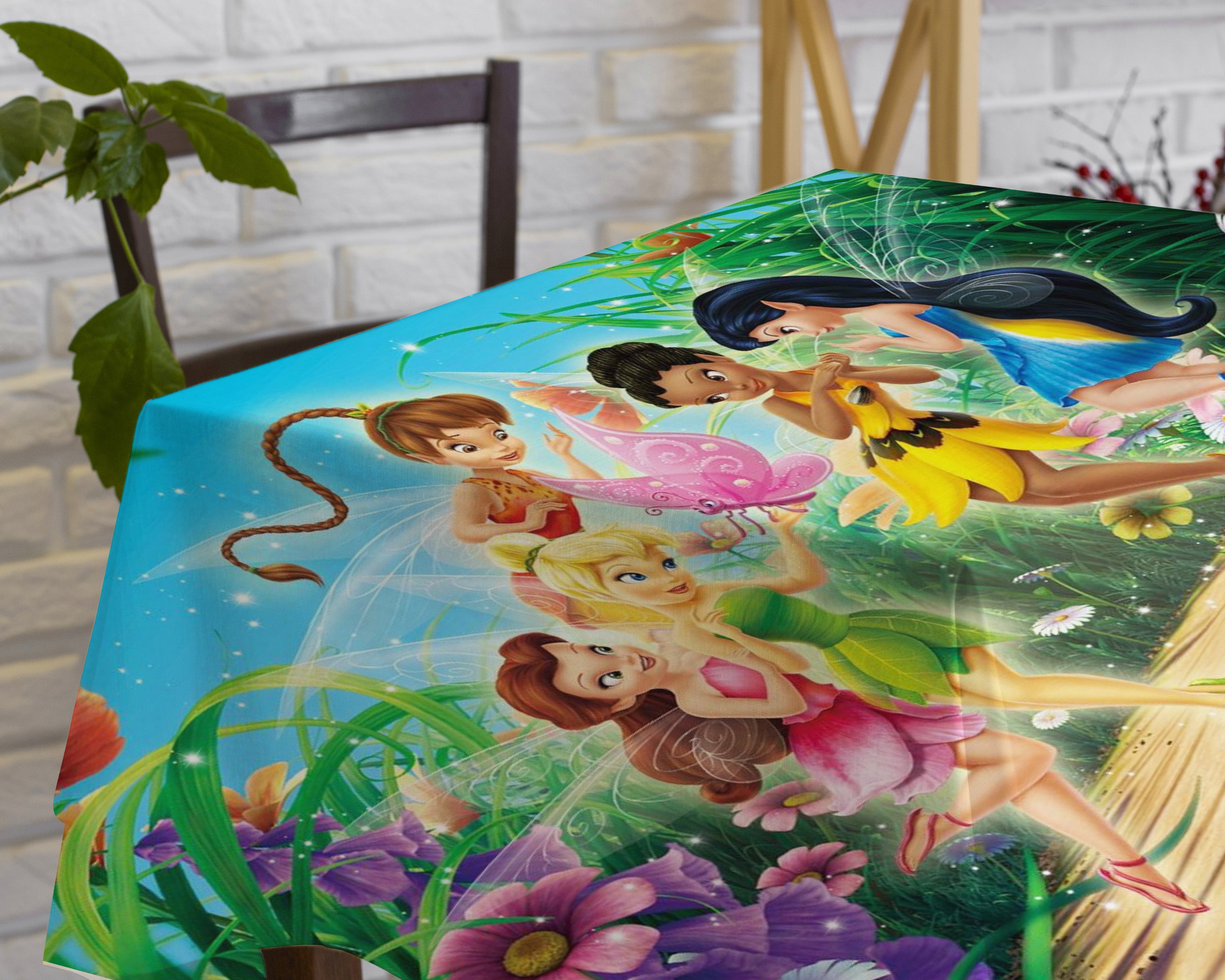 Tinkerbell Theme Cake Tablecover