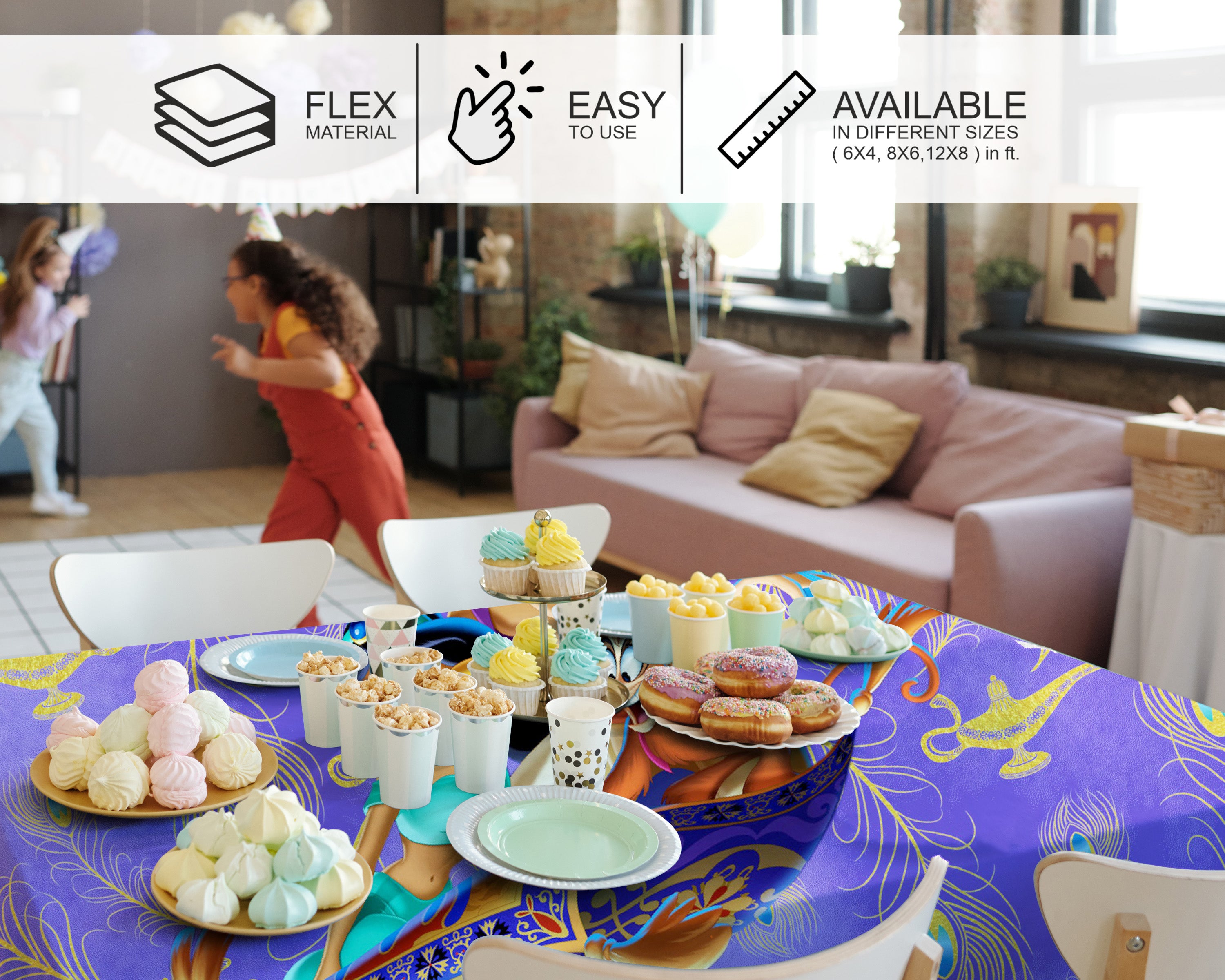 Aladdin Theme Cake Tablecover