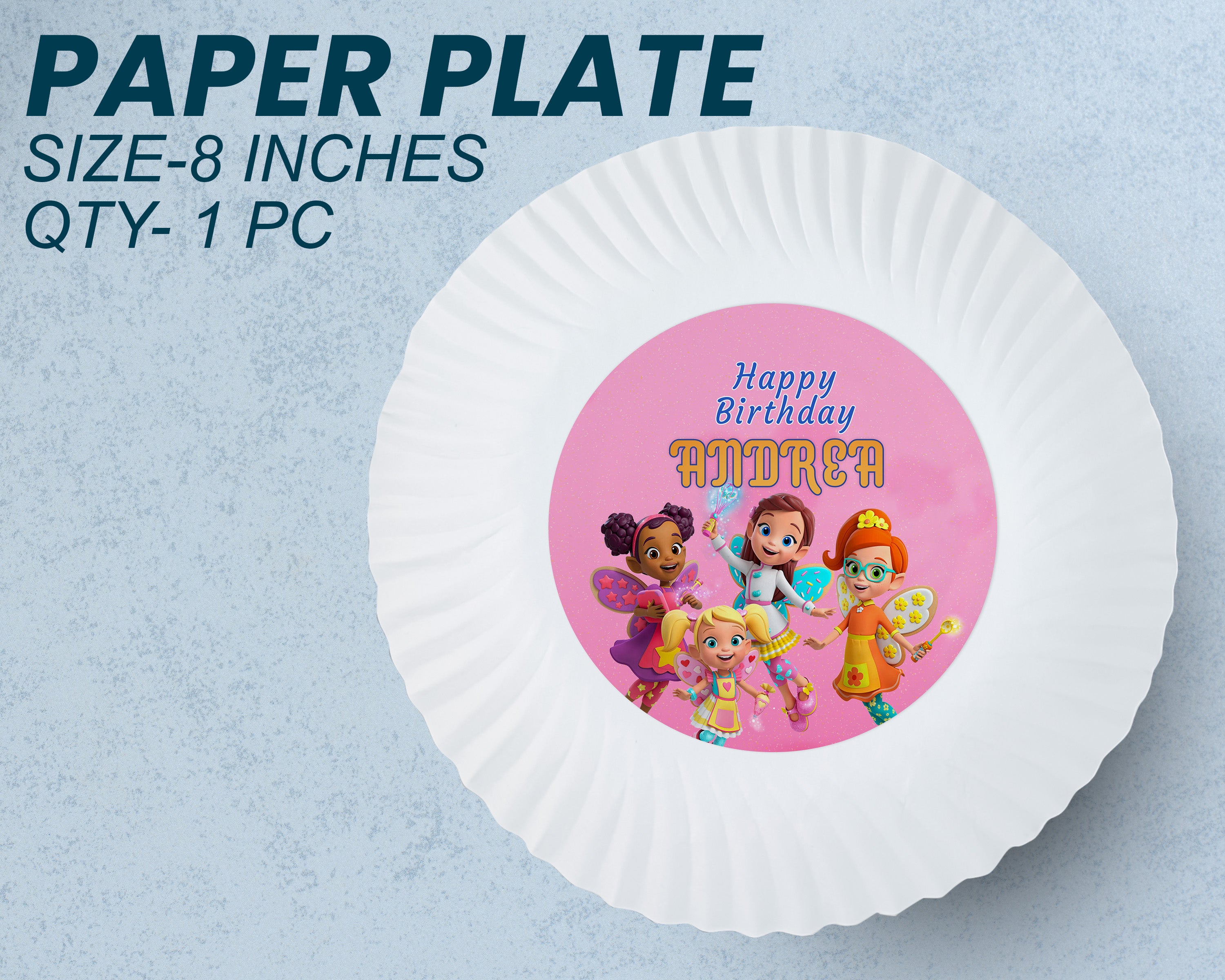 Butter Beans Theme Party Cups and Plates Combo