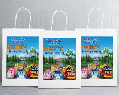 Robo Poli Theme Oversized Return Gift Bag - image 1 of 5 | Party Supplies India
