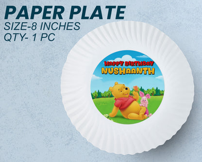 Winnie the Pooh Theme Party Cups and Plates Combo