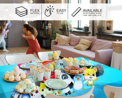 Baby Bus Theme Cake Tablecover