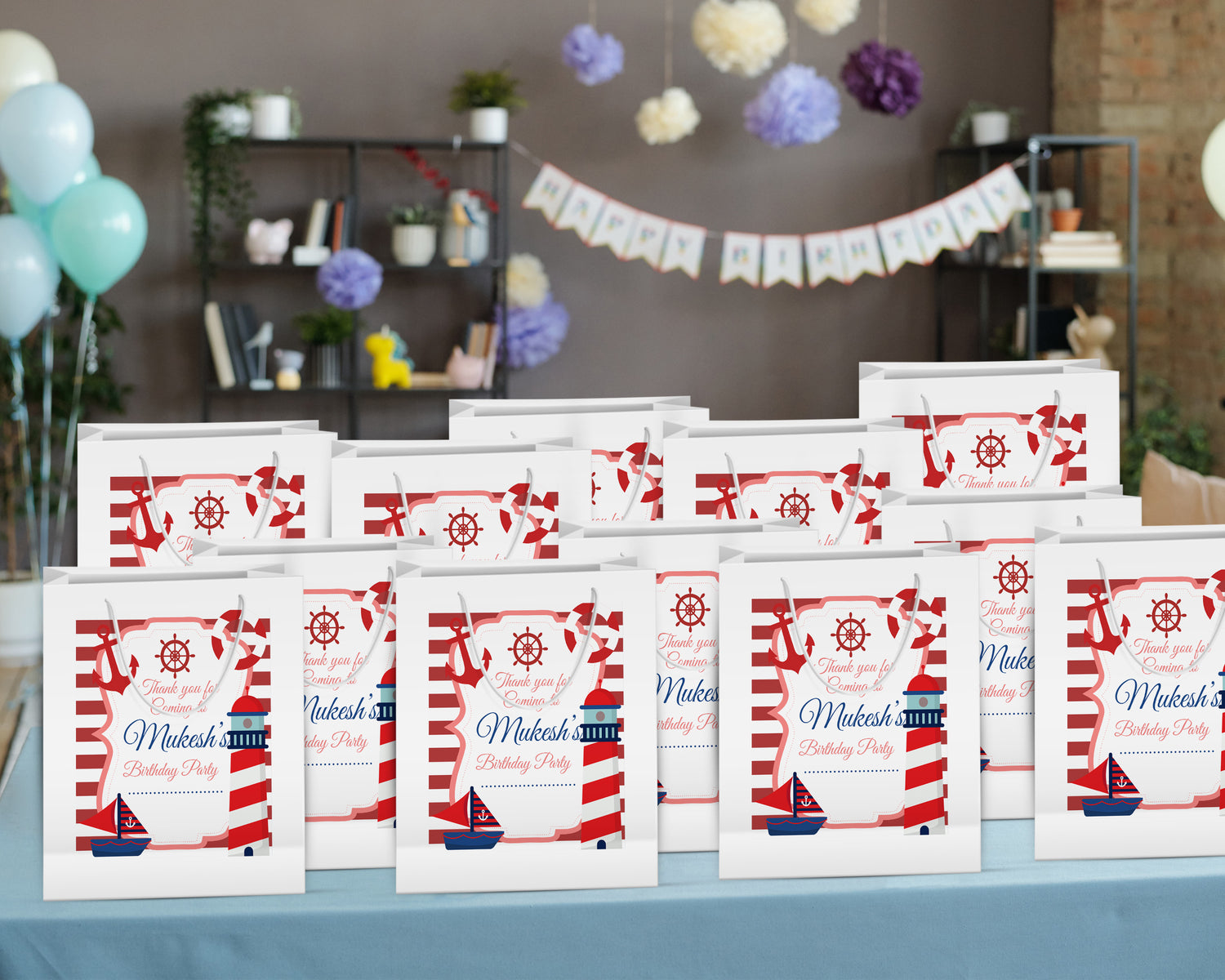 Sailor Theme Oversized Return Gift Bag - image 4 of 5 | Party Supplies India