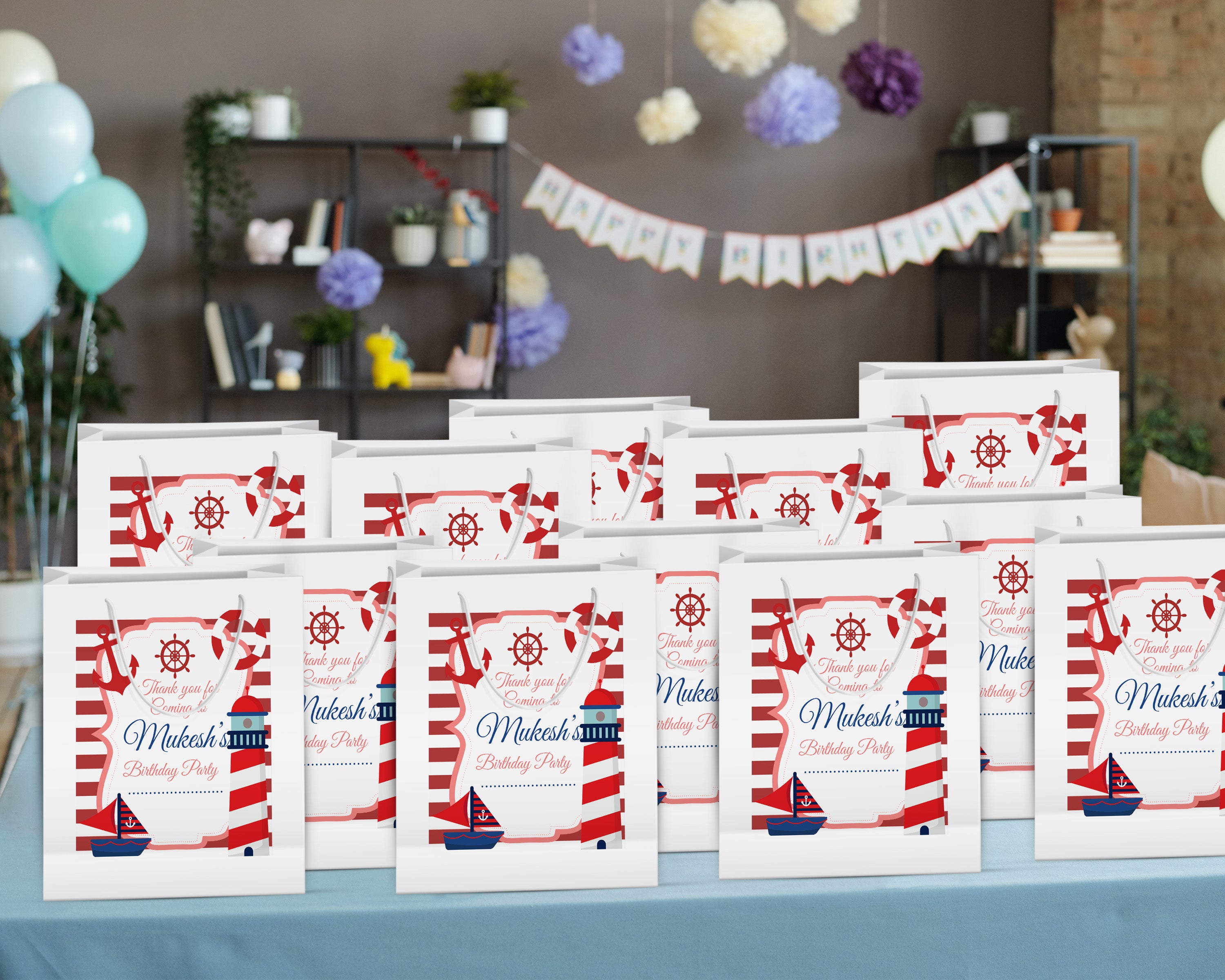 Sailor Theme Oversized Return Gift Bag - image 4 of 5 | Party Supplies India