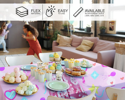 Barbie Theme Cake Tablecover