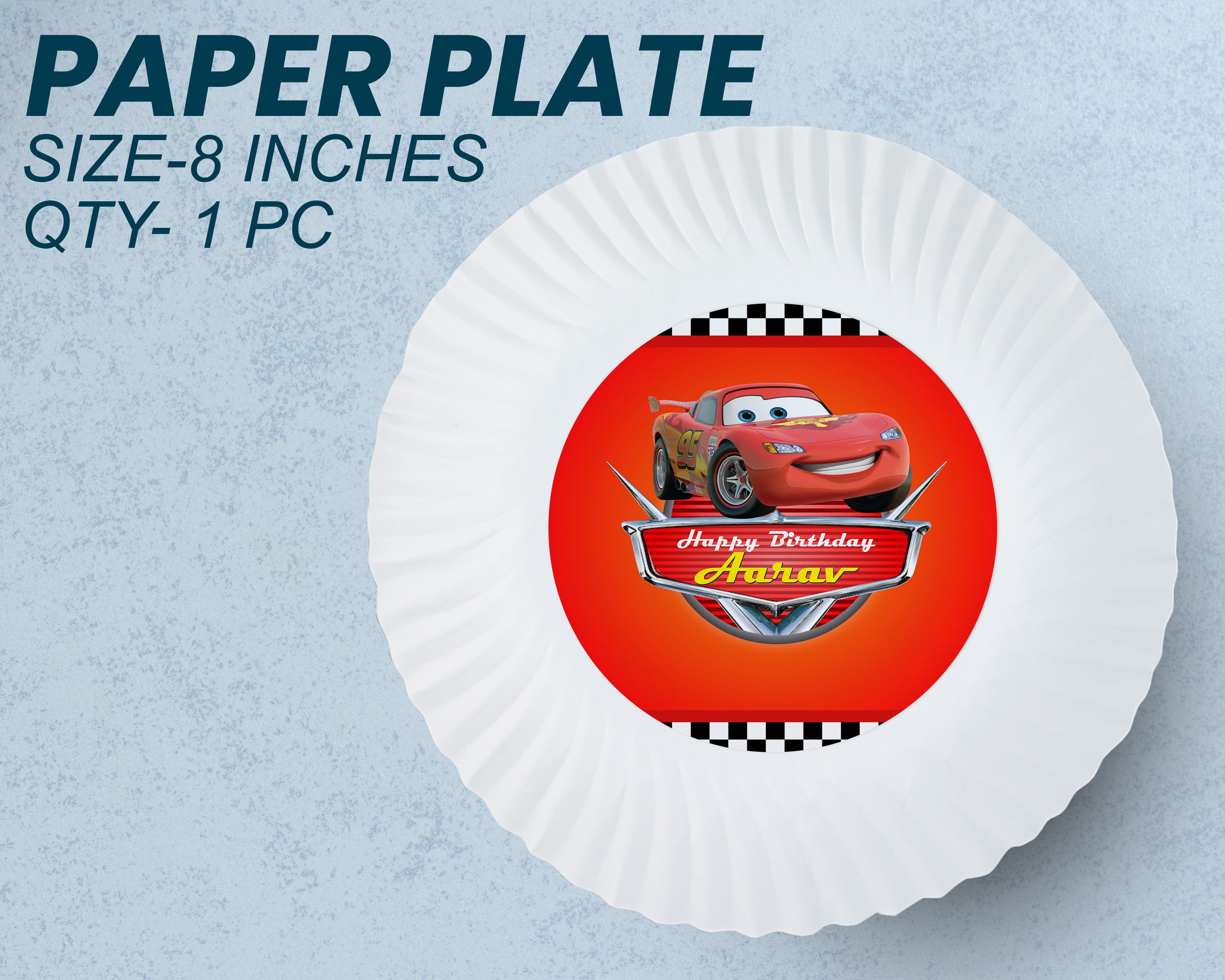 Car Theme Party Cups and Plates Combo