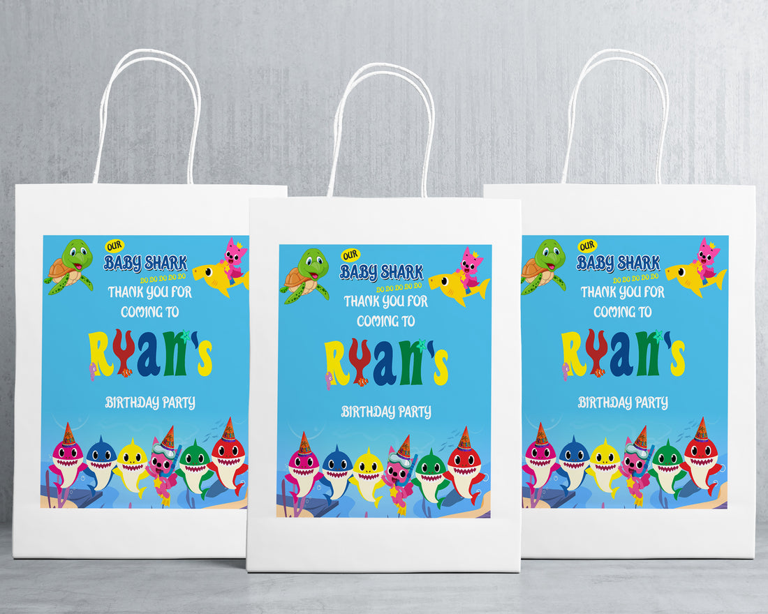 Shark Boy Theme Oversized Return Gift Bag