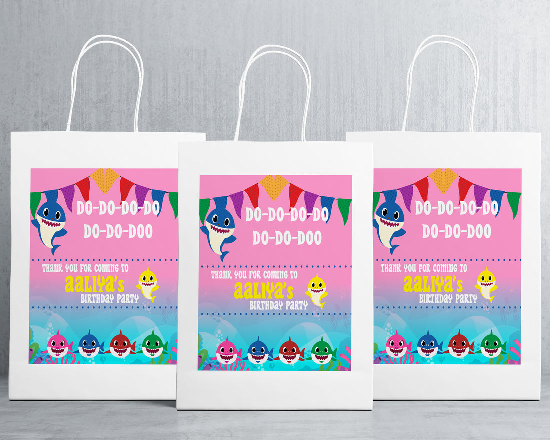 Shark Girl Theme Oversized Return Gift Bag