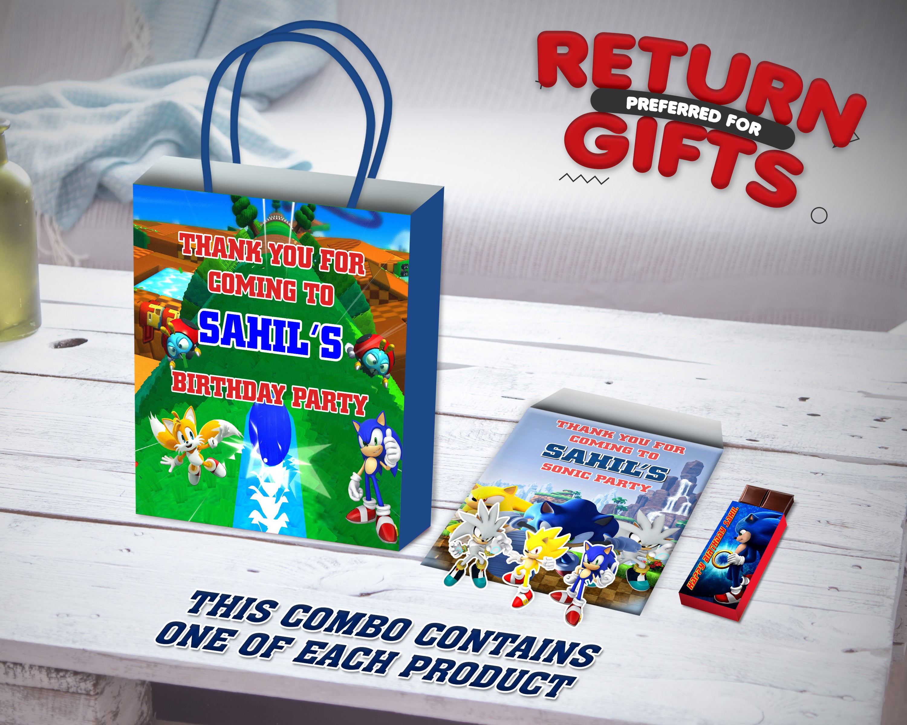 Sonic the Hedgehog Theme Return Gift Combo