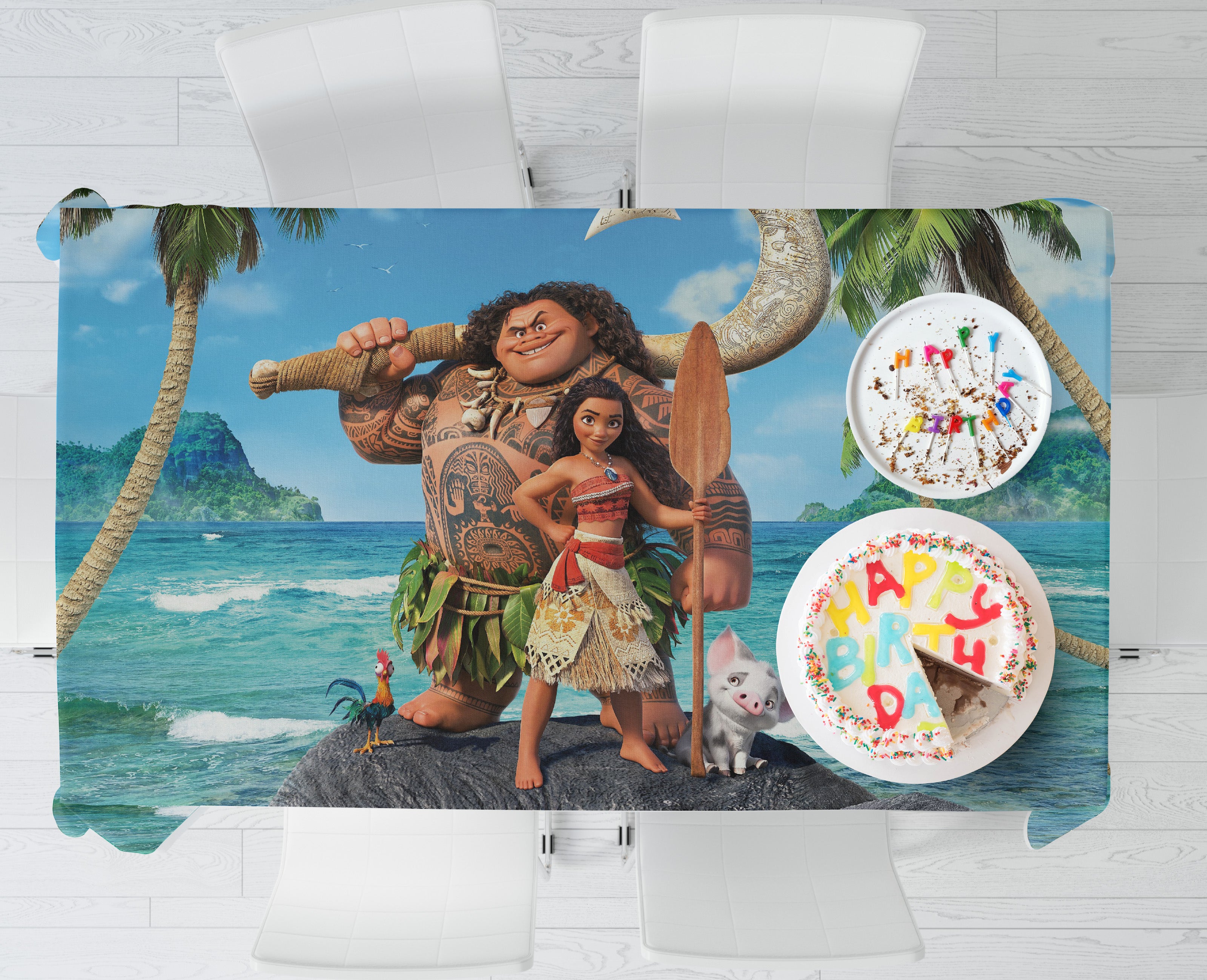Moana  Theme Cake Tablecover