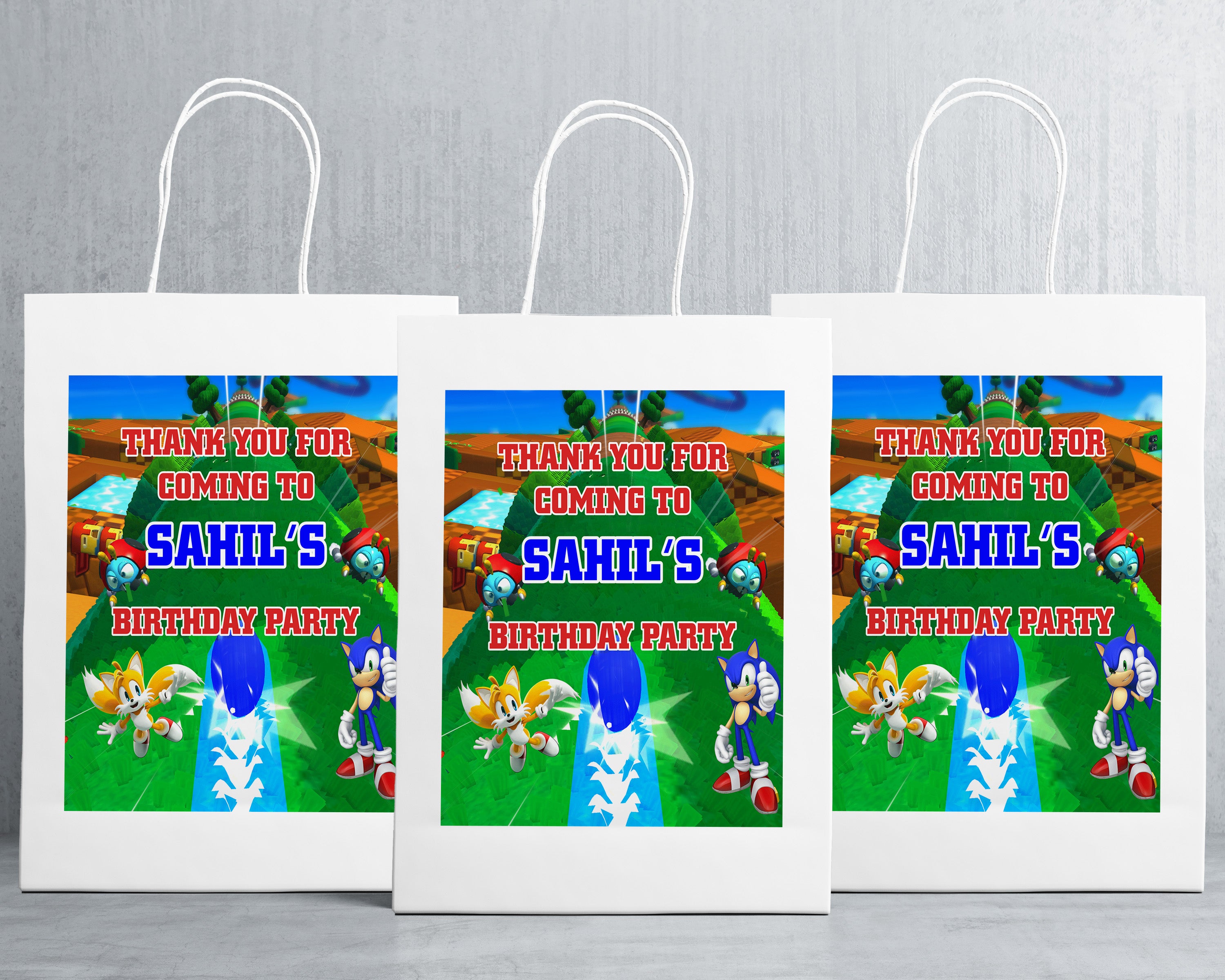 Sonic The Hedgehog Theme Oversized Return Gift Bag - image 1 of 5 | Party Supplies India