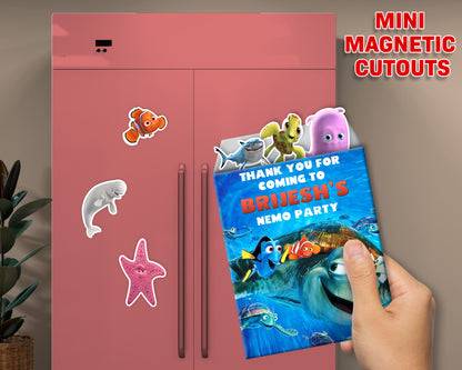 Nemo And Dory Theme Theme Mini Magnetic Return Gift Pack