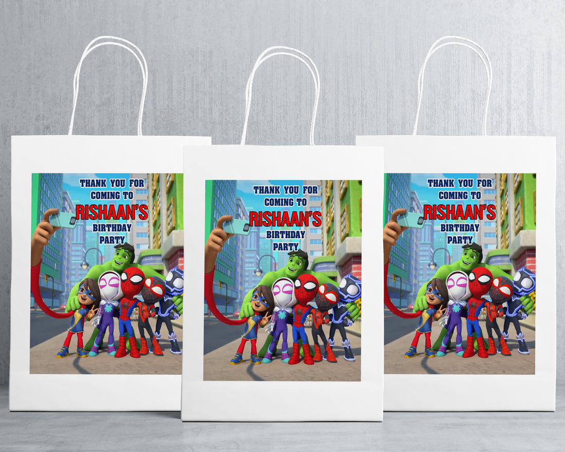 Spidey And His Amazing Friends Theme Oversized Return Gift Bag
