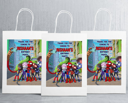 Spidey And His Amazing Friends Theme Oversized Return Gift Bag - image 1 of 5 | Party Supplies India