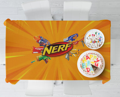 Nerf Theme Cake Tablecover
