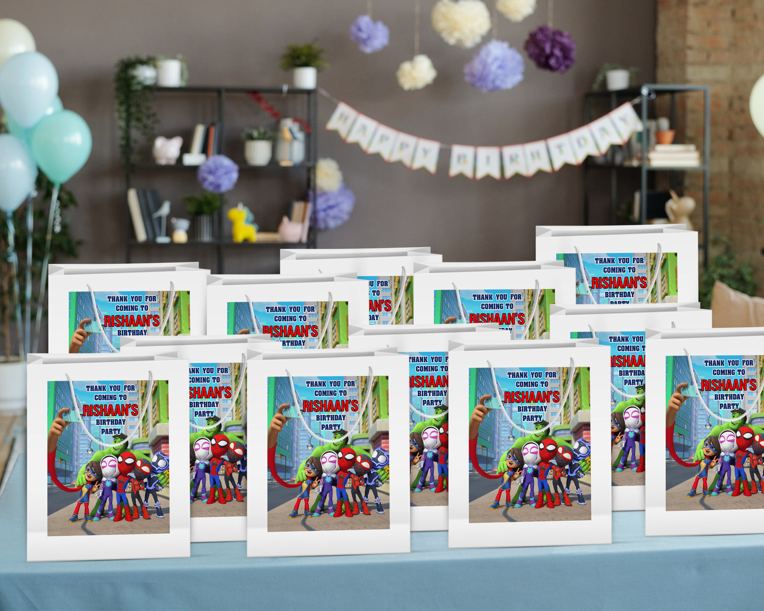 Spidey And His Amazing Friends Theme Oversized Return Gift Bag - image 4 of 5 | Party Supplies India