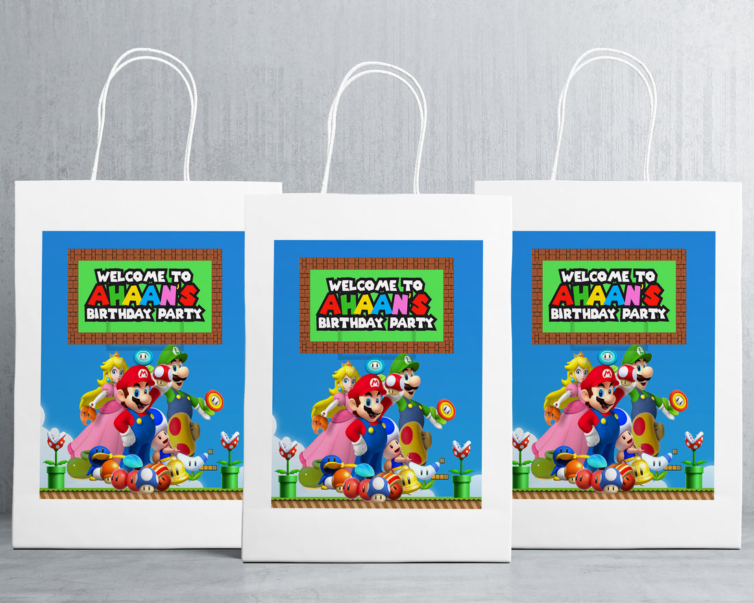 Super Mario Theme Oversized Return Gift Bag
