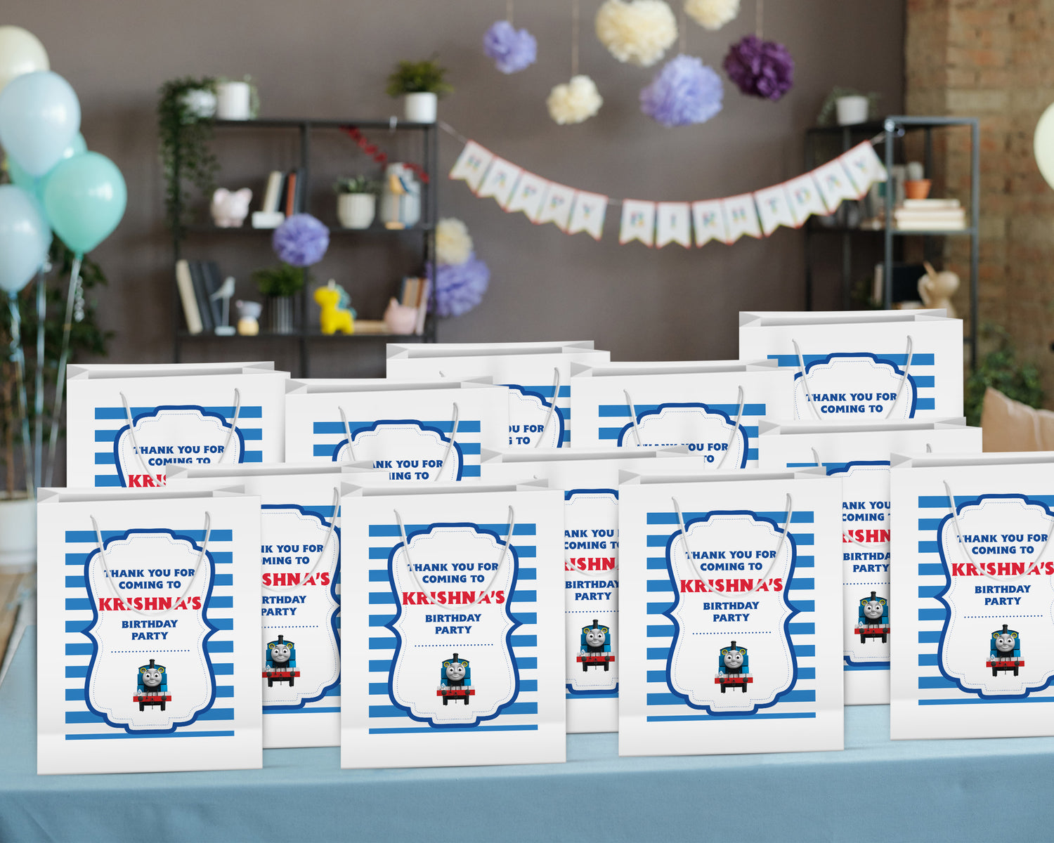 Thomas And Friends Theme Oversized Return Gift Bag - image 4 of 5 | Party Supplies India