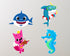 Shark Theme Premium Cutout Combo - image 1 of 5 | Party Supplies India