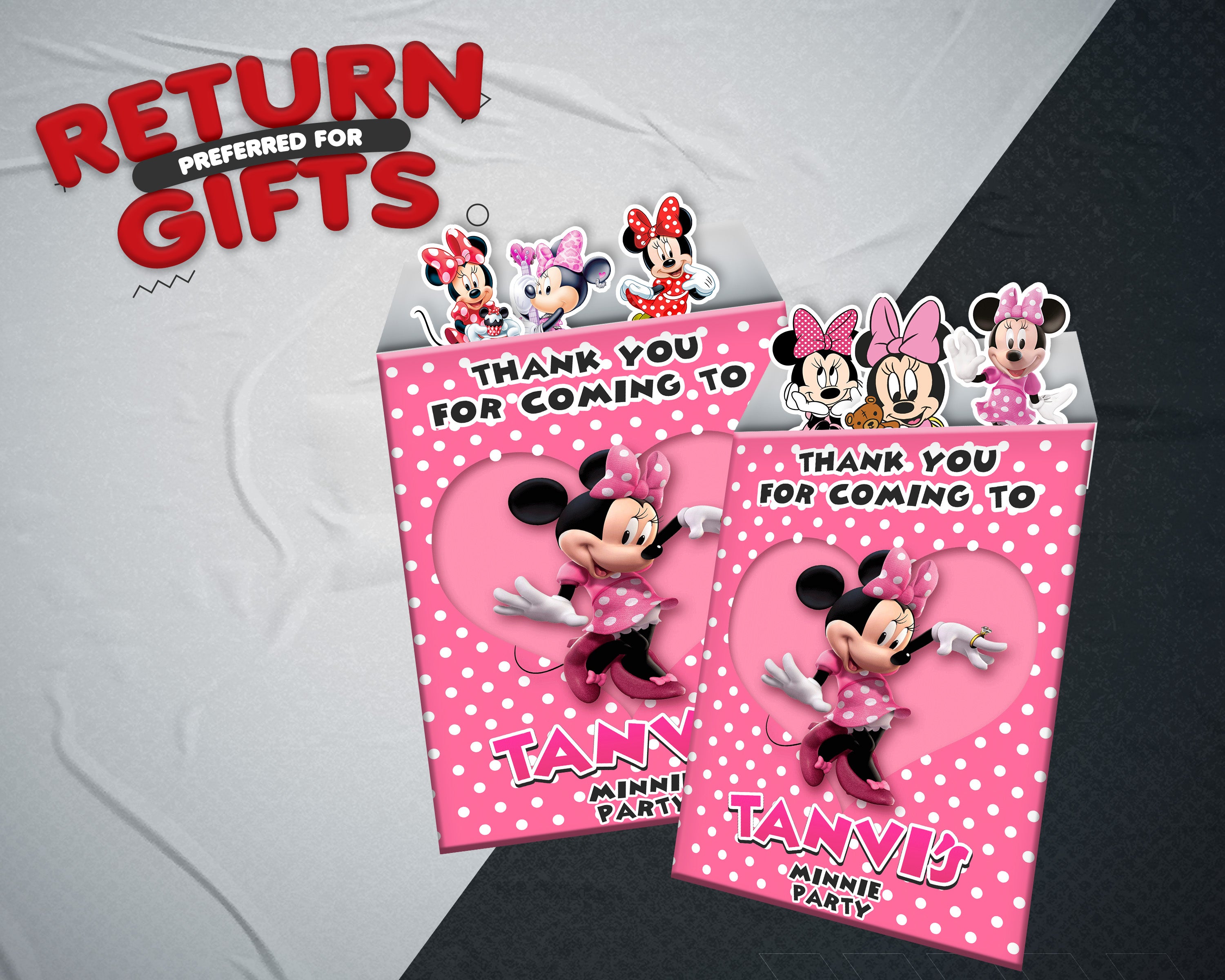 Minnie Mouse  Theme Mini Magnetic Return Gift Pack