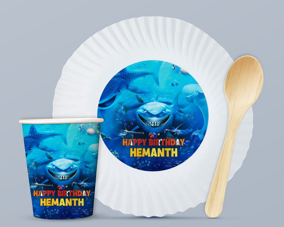 PSI Nemo and Dory Theme Party Cups and Plates Combo
