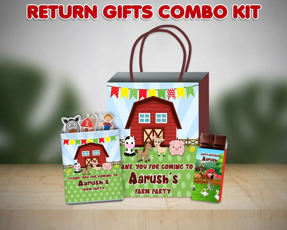 Farm Theme Return Gift Combo | Theme Based Return Gifs – Party Supplies ...